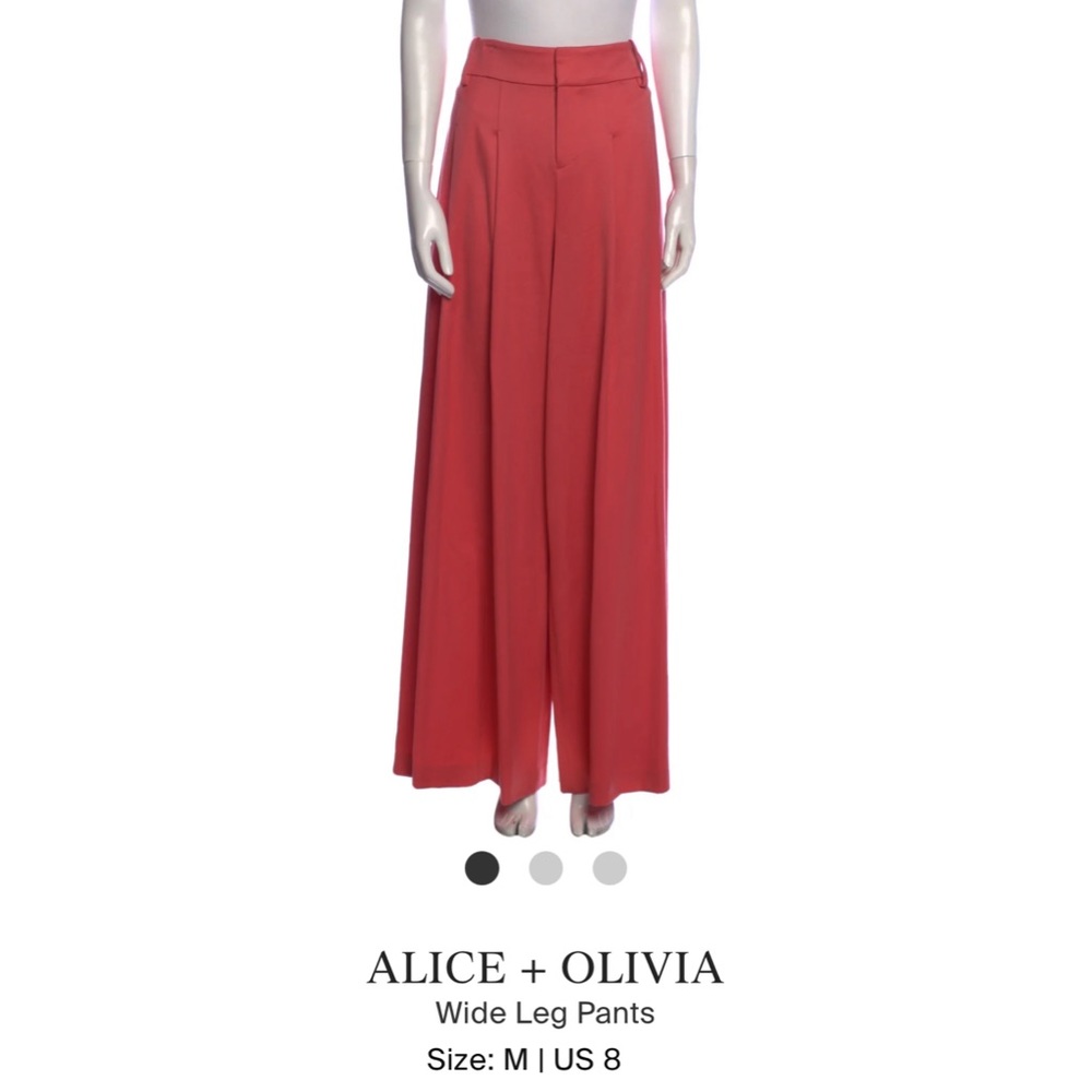 Alice + Olivia Scarlet Flared Wide Leg Pants